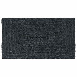 vidaXL Omr&aring;de t&aelig;ppe M&oslash;rkegr&aring; 60 x 110 cm Jute