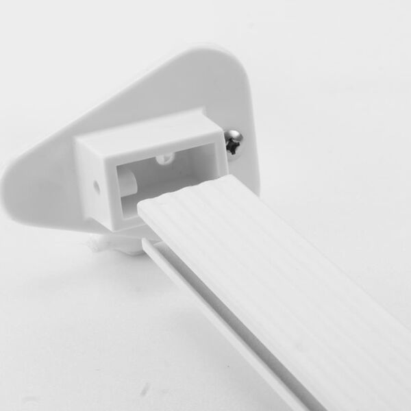 RIDDER universel bruseforhængsskinne hvid 160 x 70 cm