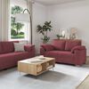 vidaXL Sofa 3 pcs Vindr&oslash;d 219 x 80 x 82 cm Linned-blandet stof
