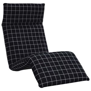 vidaXL foldbar liggestol 175x54x8,5 cm oxfordstof sortternet