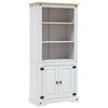vidaXL skab Corona-serien 80x40x170 cm mexicansk fyrretr&aelig; hvid