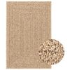 vidaXL gulvt&aelig;ppe ZIZUR 200x290 cm jute-look indend&oslash;rs og udend&oslash;rs