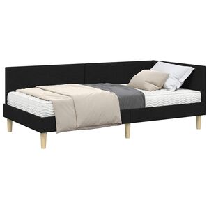 vidaXL Hj&oslash;rnesengramme med Madras Andet med hovedg&aelig;rde 2 pcs Gr&oslash;n Stof