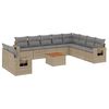 vidaXL havesofas&aelig;t 11 dele med hynder polyrattan beige