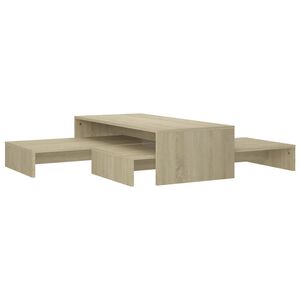 vidaXL sofabordss&aelig;t 100x100x26,5 cm konstrueret tr&aelig; sonoma-eg
