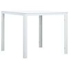vidaXL sofabord 78x78x74 cm HDPE tr&aelig;look hvid