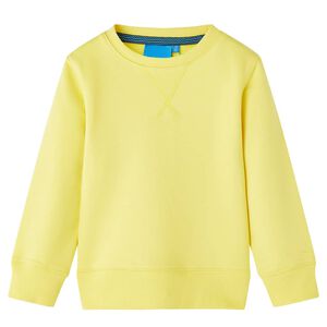 Sweatshirt til b&oslash;rn str. 104 lysegul