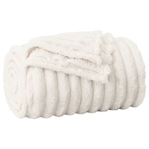 vidaXL T&aelig;ppe Cremefarvet 240 x 220 cm 1.37 kg Fleece
