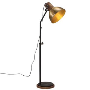 vidaXL gulvlampe 30x30x100-150 cm 25 W E27 antik messingfarve