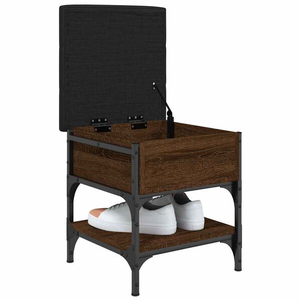 vidaXL skob&aelig;nk 42x42x45 cm konstrueret tr&aelig; brun egetr&aelig;sfarve