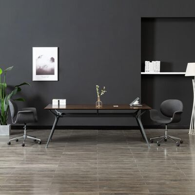 vidaXL drejelig spisebordsstol stof grå