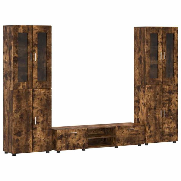 vidaXL TV-m&oslash;bels&aelig;t med skuffe med d&oslash;r FLORIN R&oslash;get eg Konstrueret tr&aelig;