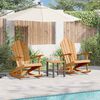 vidaXL Adirondack gyngestol 2 pcs Brun 100 x 77 x 99 cm