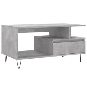 vidaXL sofabord 90x49x45 cm konstrueret tr&aelig; betongr&aring;