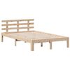 vidaXL seng med reol uden madras 135x190 cm massivt fyrretræ