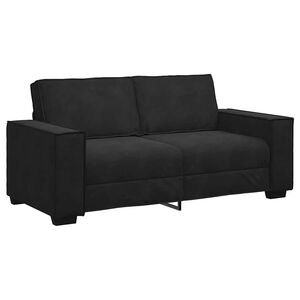 vidaXL 2-personers sofa 140 cm fl&oslash;jl sort