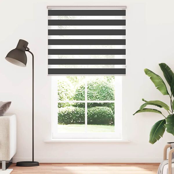 vidaXL zebragardin sort 120x230 cm stofbredde 115,9 cm polyester