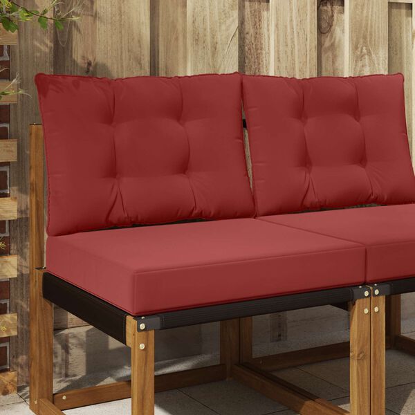 vidaXL Udend&oslash;rs Sofa Pude 2 pcs Vinr&oslash;d Polyester