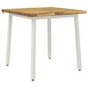 vidaXL Dining table med live edge 60 x 55 x 75 cm Massivt Akacietr&aelig;