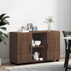vidaXL Sideboard med d&oslash;r Brun eg 88,5 x 30,5 x 55,5 cm Konstrueret tr&aelig;