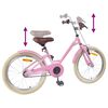 vidaXL B&oslash;rnecykel 18 tommer til 5-7 &aring;r gammel Lys pink