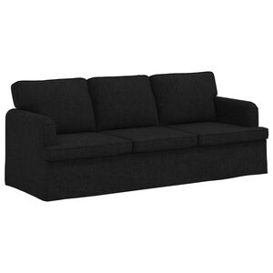 vidaXL Sofa Sort 201 x 80 x 85 cm Stof