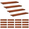 vidaXL Trappetrin 20 stk. 120 x 30 x 2 cm Brun Solid b&oslash;g