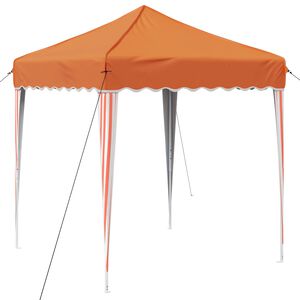 vidaXL Pop-up Festtelt 195 x 195 x 245 cm Orange Oxford stof