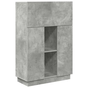 vidaXL Bord Beton Gr&aring; 71,5 x 31,5 x 106,5 cm Konstrueret tr&aelig;