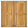 vidaXL havebord 109x107x74 cm polyrattan og massivt akacietræ beige