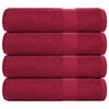 vidaXL badeh&aring;ndkl&aelig;der FROGN 4 stk bordeaux 70x140 cm 360 gsm