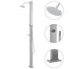 vidaXL udend&oslash;rsbruser lige design rustfrit st&aring;l