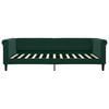 vidaXL daybed med udtr&aelig;k og skuffer 100x200 cm velour m&oslash;rkegr&oslash;n