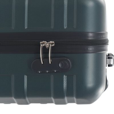 vidaXL kuffertsæt 2 dele hardcase ABS grøn