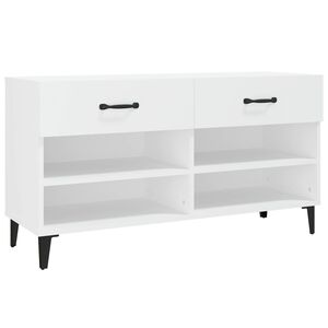 vidaXL skoreol 102x35x55 cm konstrueret tr&aelig; hvid