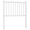vidaXL udskiftningsgavl 80 cm metal hvid