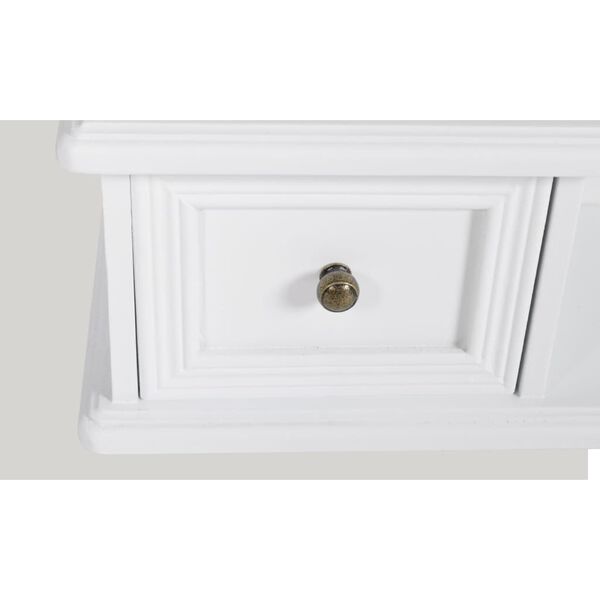 vidaXL toiletbord med firkantet vippespejl MDF