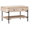 vidaXL H&aring;ndlavet Cafebord Hvid 85 x 45 x 50 cm Massivt mangotr&aelig;