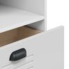 vidaXL bogskab VIKEN 60x35x123 cm konstrueret træ hvid