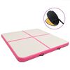 vidaXL oppustelig gymnastikm&aring;tte med pumpe 200x200x10 cm PVC lyser&oslash;d