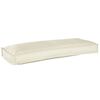 vidaXL Palle Pudes&aelig;t 2 pcs Creme 100 x 40 x 8 cm Oxford Stof