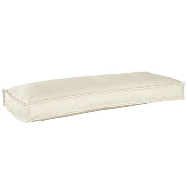 vidaXL Palle Pudes&aelig;t 2 pcs Creme 100 x 40 x 8 cm Oxford Stof