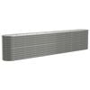 vidaXL plantekasse 332x40x68 cm galvaniseret st&aring;l gr&aring;