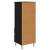 vidaXL Highboard med skuffe Sort eg 40 x 36 x 110 cm Konstrueret tr&aelig;