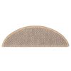 vidaXL selvkl&aelig;bende trappem&aring;tter 30stk. 56x17x3cm sisal-look lys beige