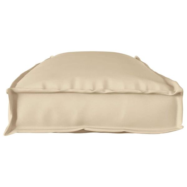 vidaXL Pude Beige 110 x 40 x 8 cm Oxford stof