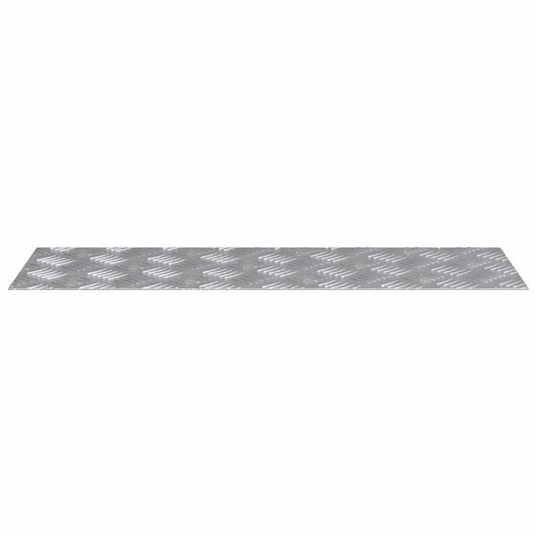 vidaXL Trappe Tread Rektangul&aelig;r 4 pcs S&oslash;lv 75 x 25 cm Aluminium