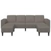 vidaXL Sofa med pude Lysegr&aring; 250 x 188 x 76 cm Velourstof