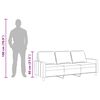 vidaXL 3-personers sofa 180 cm stof lysegul