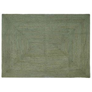 vidaXL Omr&aring;de t&aelig;ppe Olivengr&oslash;n 240 x 340 cm Jute